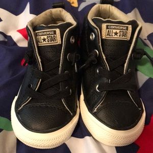 Boys Converse Leather High Tops